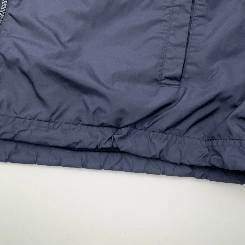 Adidas Windbreaker Jacket Mens XL Navy Blue White Striped Vintage Full Zip Vtg